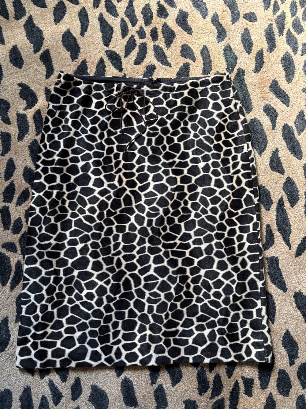 Vintage Betsey Johnson Giraffe-Print Pencil Skirt